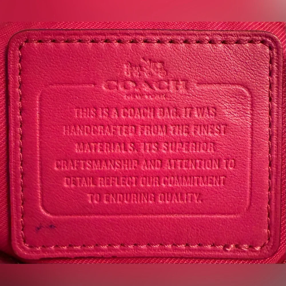 🌸 Vintage Y2K Coach Pink Leather Crossbody / Shoulder Bag 🌸 - Picture 10 of 12